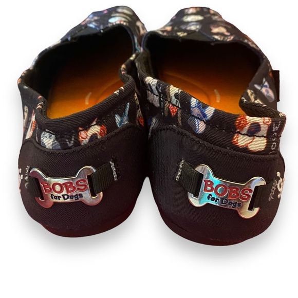 🎈Skechers “Bob’s For Dogs” Nylon Alpargata Memory Foam Loafers Slip On Size 7.5 - Picture 2 of 5